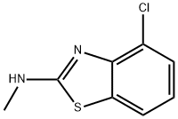 2-Benzothiazolamine,4-chloro-N-methyl-(9CI) 结构式