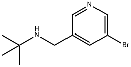 N-((5-bromopyridin-3-yl)methyl)-2-methylpropan-2-amine Struktur