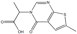 Thieno[2,3-d]pyrimidine-3(4H)-acetic  acid,  -alpha-,6-dimethyl-4-oxo- Structure