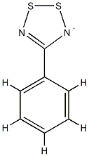 4-phenyl-1,2$l^{3}-dithia-3,5-diazacyclopenta-2,4-diene Struktur