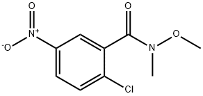 2-chloro-N-methoxy-N-methyl-5-nitrobenzamide 结构式