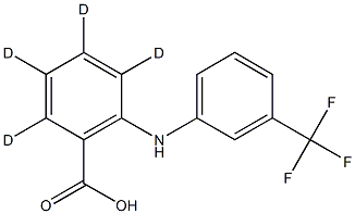 FLUFENAMIC ACID-D4, 1185071-99-1, 结构式