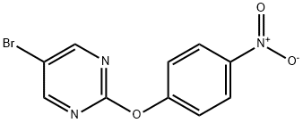 5-溴-2-(4-硝基苯氧基)嘧啶, 1185158-29-5, 结构式