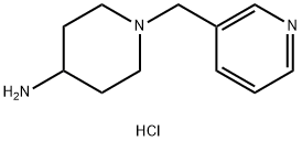1-(pyridin-3-ylmethyl)piperidin-4-amine trihydrochloride, 1185293-43-9, 结构式