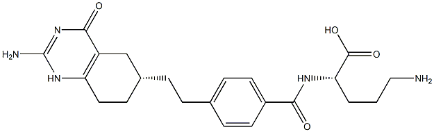 5,8,10-trideaza-5,6,7,8-tetrahydropteroylornithine 结构式