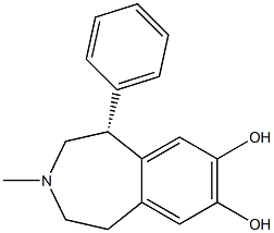 (1R)-2,3,4,5-Tetrahydro-3-methyl-1β-phenyl-1H-3-benzazepine-7,8-diol Structure