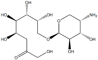 8-O-(4-amino-4-deoxyarabinopyranosyl)-3-deoxyoctulosonic acid Struktur