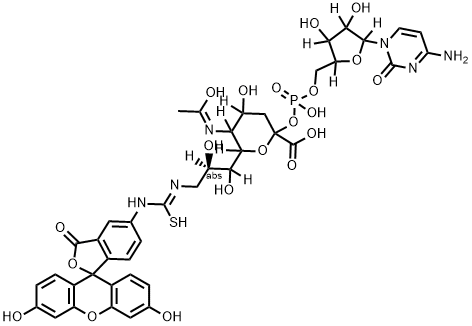 CMP-9-fluoresceinyl-NeuAc