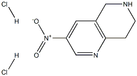 3-NITRO-5,6,7,8-TETRAHYDRO-[1,6]NAPHTHYRIDINE DIHYDROCHLORIDE Struktur