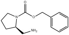 (R)-2-氨甲基-1-CBZ-吡咯烷 结构式