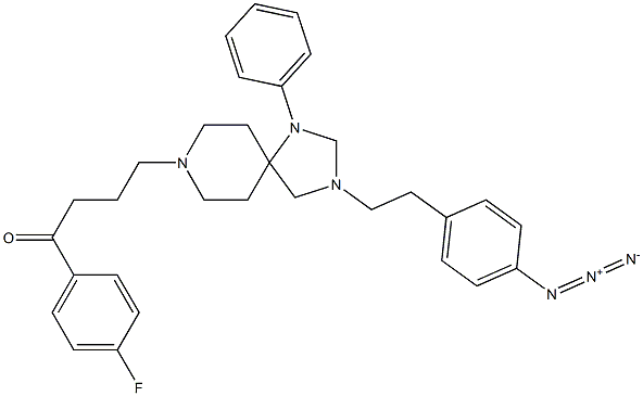 Azido-N-(4-aminophenethyl)spiperone Struktur