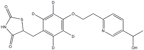 羟基吡格列酮D4 (M-IV), 1188263-49-1, 结构式
