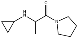 2-(cyclopropylamino)-1-(pyrrolidin-1-yl)propan-1-one 结构式