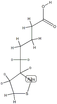 rac α-Lipoic Acid-d5 Struktur