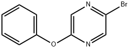 2-溴-5-苯氧基吡嗪, 1189704-56-0, 结构式