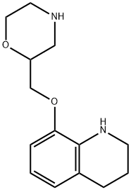 (morpholinyl-2-methoxy)-8-tetrahydro-1,2,3,4-quinoline,118976-31-1,结构式