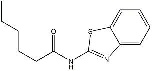 N-(1,3-benzothiazol-2-yl)hexanamide Structure