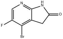 4-Bromo-5-fluoro-7-aza-2-oxindole Structure