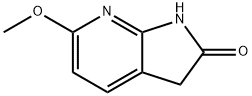 6-Methoxy-7-aza-2-oxindole, 1190319-04-0, 结构式