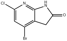 4-BroMo-6-chloro-7-aza-2-oxindole Struktur