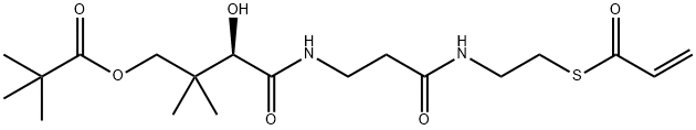 acryl-S-pantetheine-11-pivalate 化学構造式