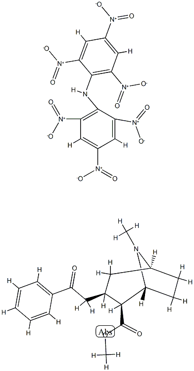 cocaine-dipicrylaminate Structure