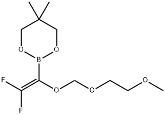 2-[2,2-Difluoro-1-(MEM)ethenyl]boronic acid neopentylglycol ester Structure