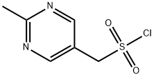 (2-甲基嘧啶-5-基)甲磺酰氯化 结构式