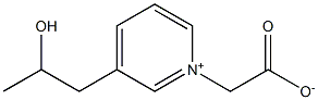 1-(1-carboxymethyl)-3-(2-hydroxypropyl)pyridinium betaine Structure