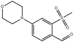 2-甲砜基-4-(4-吗啉基)苯甲醛, 1197193-29-5, 结构式