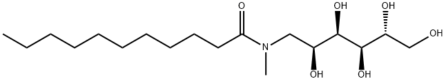 D-Glucitol, 1-deoxy-1-(methyl(1-oxoundecyl)amino)- 化学構造式