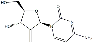 2'-methyl-2'-deoxyidenecytidine 化学構造式