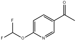 1-(6-(二氟甲氧基)吡啶-3-基)乙-1-酮 结构式