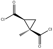1,2-Cyclopropanedicarbonyl dichloride, 1-methyl-, cis- (9CI) 化学構造式