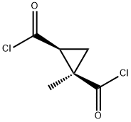 1,2-Cyclopropanedicarbonyl dichloride, 1-methyl-, cis- (9CI) 结构式