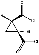 1,2-Cyclopropanedicarbonyldichloride,1,2-dimethyl-,cis-(9CI) 结构式