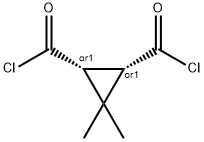 1,2-Cyclopropanedicarbonyldichloride,3,3-dimethyl-,cis-(9CI) Structure