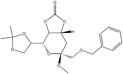 119947-99-8 methyl 3-deoxy-7,8-O-(1-methylethylidene)-1-O-(phenylmethyl)-2-octalopyranoside cyclic carbonate