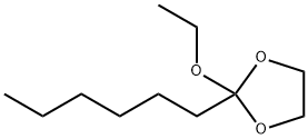 1,3-Dioxolane,2-ethoxy-2-hexyl-(9CI) 化学構造式