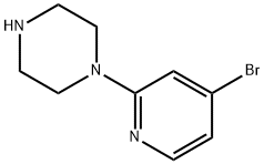 1-(4-Bromo-2-pyridino)piperazine Structure