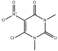 6-chloro-1,3-dimethyl-5-nitro-pyrimidine-2,4-quinone