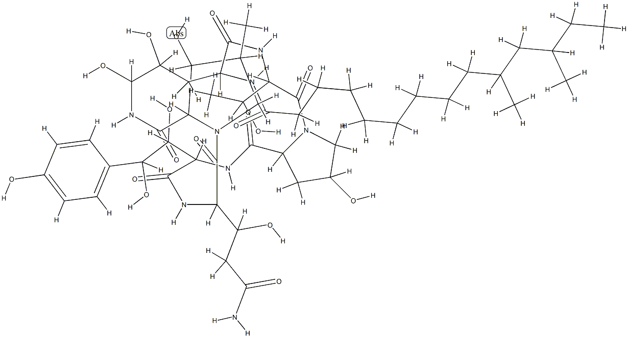pneumocandin A(0) Structure