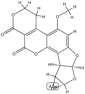 aflatoxin G1 9,10-epoxide,120476-24-6,结构式