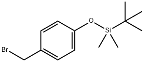 (4-(bromomethyl)phenoxy)(tert-butyl)dimethylsilane 化学構造式