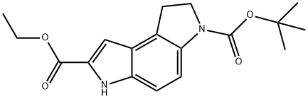 6-tert-butyl 2-ethyl 7,8-dihydropyrrolo[3,2-e]indole-2,6(3H)-dicarboxylate(WXC04821) Struktur