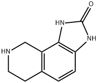 2H-Imidazo[4,5-h]isoquinolin-2-one,1,3,6,7,8,9-hexahydro-(9CI) 化学構造式