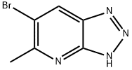 6-Bromo-5-methyl-v-triazolo[4,5-b]pyridine,120640-84-8,结构式