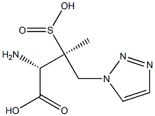 [S-(R*,R*)]-α-AMino-β-Methyl-β-sulfino-1H-1,2,3-triazole-1-butanoic Acid Struktur