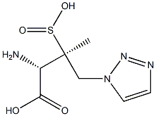 [S-(R*,R*)]-α-AMino-β-Methyl-β-sulfino-1H-1,2,3-triazole-1-butanoic Acid 化学構造式