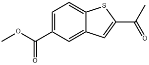 methyl 2-acetylbenzo[b]thiophene-5-carboxylate 结构式